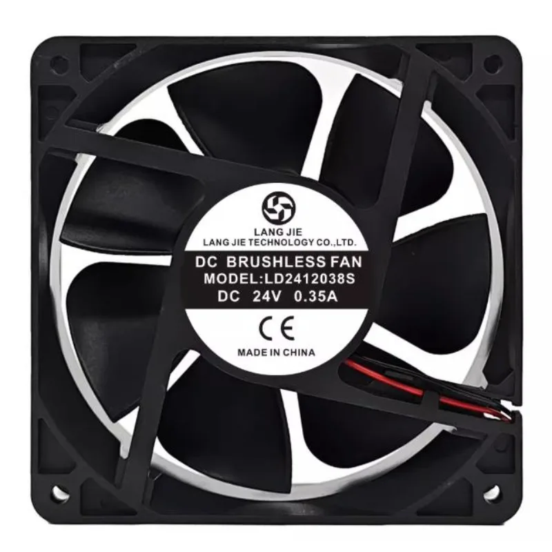 New Cooler Fan For LANGJIE LD2412038S 24V 0.25A 0.35A 0.50A 1.3A Inverter Cooling Fan 12CM 120*120*38mm