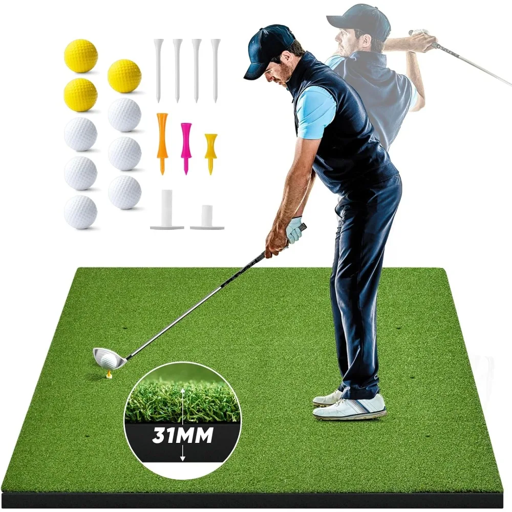 

Golf Mat,5x4ft Thickened Golf Practice Mats,Golf Training Mats Improve Golfs Lover Batting and Swing Skill,Golfs Hitting Mat