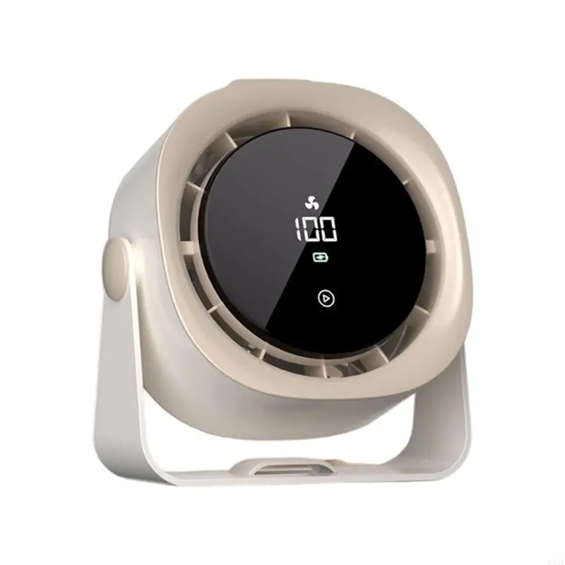 F92F Small Individual Desk Fan Energy Saving Low Noise Design USB Rechargeable Cooling Fan Suitable for Bedroom Office