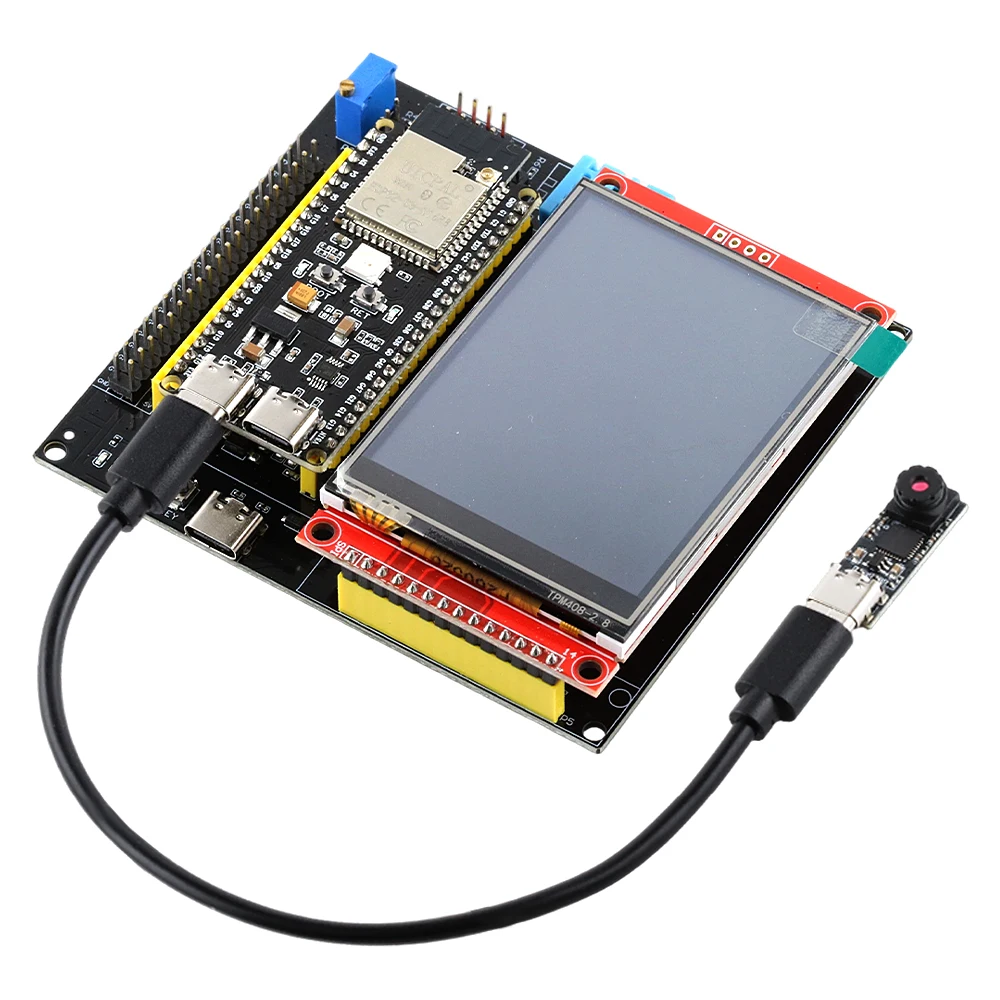 ESP32-S3-DevKitC-1 Development Board For Arduino 2.8 Inch TFT LCD 2.4G WiFi BT 16MB Flash 8MB PSRAM N16R8 CH340C OTG Adapter