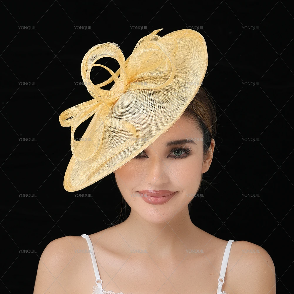

Royal Ascot Hat Fascinator For Women Tea party Floral Wedding Millinery Cap Elegant Women Church Kentucky Derby Chapeau Cap