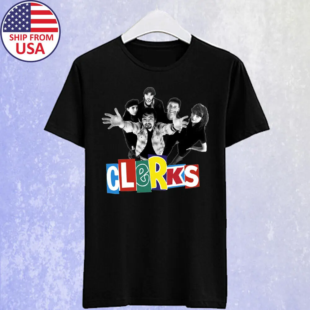 Clerks 90s Comedy Film Men's Black T-shirt Size S-5XL