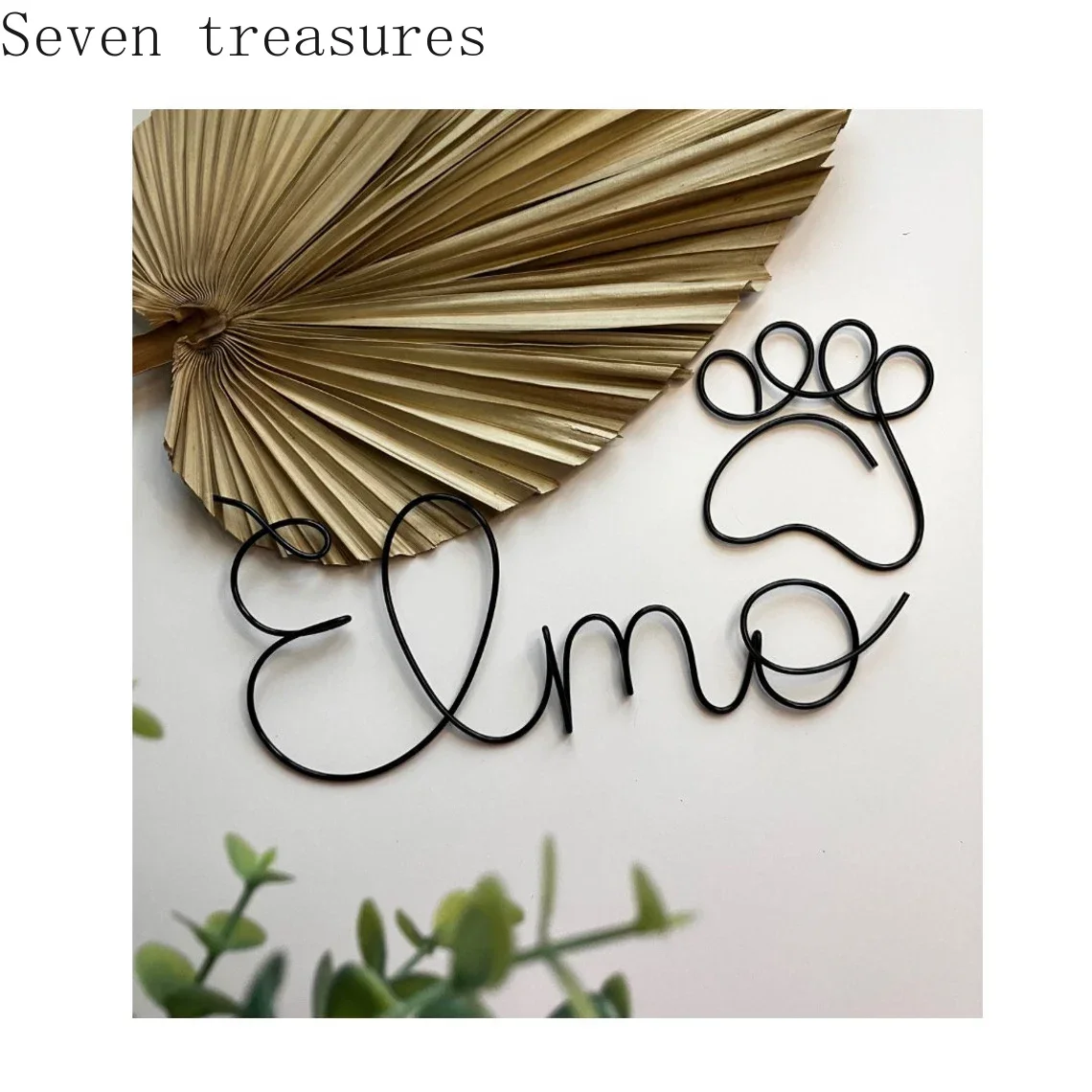 Décoration murale personnalisée avec lettres faites à la main pour animaux de compagnie, un ensemble de noms et de griffes sont parfaits pour la décoration de la chambre des animaux de la maison