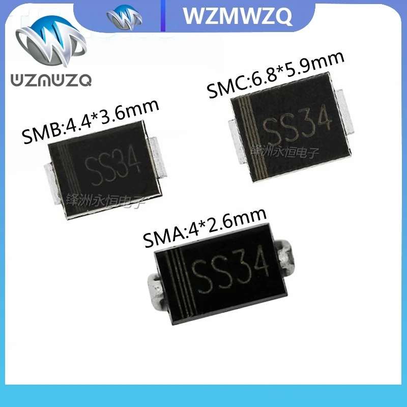 20PCS SS34 Sma Smb …