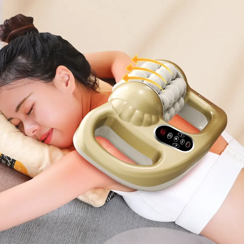 Wireless roller body massage lymphatic drainage vibration body sculpting fat loss device home use