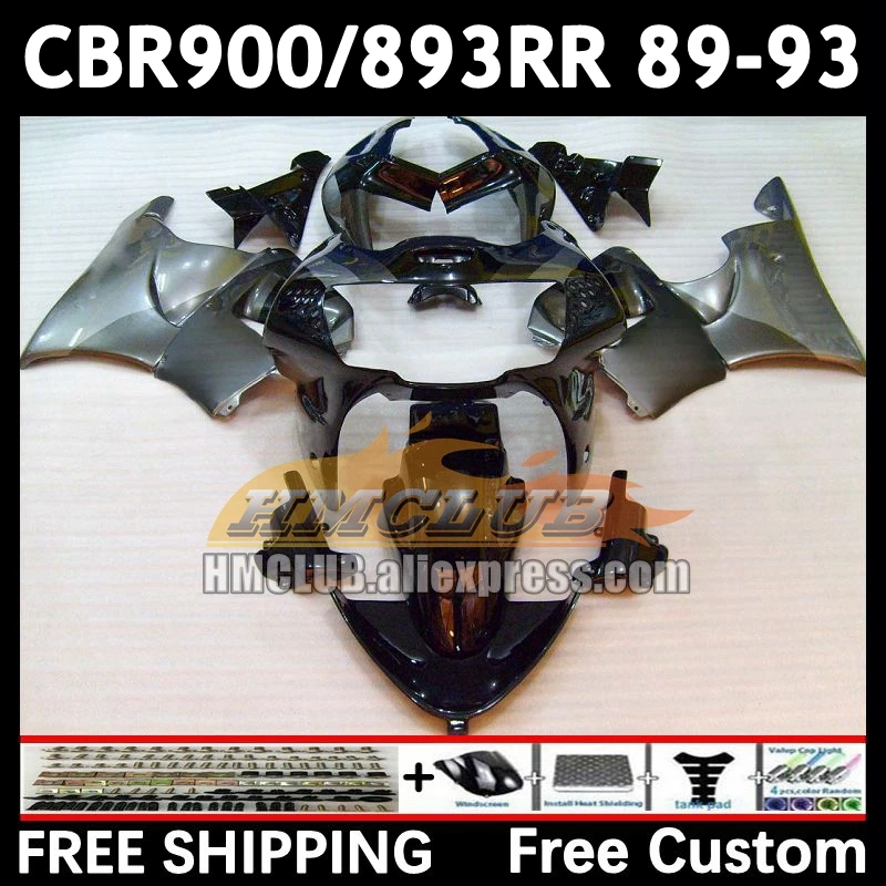 Fairing For HONDA CBR gloss grey 893RR CBR900RR CBR900 CBR893 RR 71No.93 CBR893RR 89 90 91 92 93 1989 1990 1991 1992 1993 Body