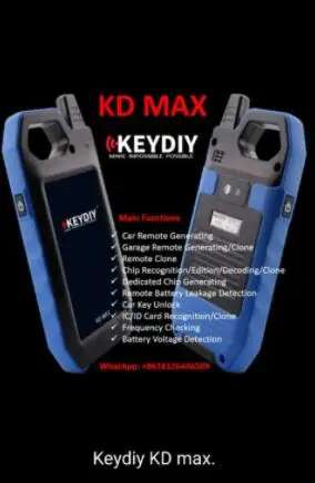 KEYDIY KD MAX Car Key Programmer Auto Remote Generator / Chip Reader / Frequency Tester Mutil-functional Smart Device