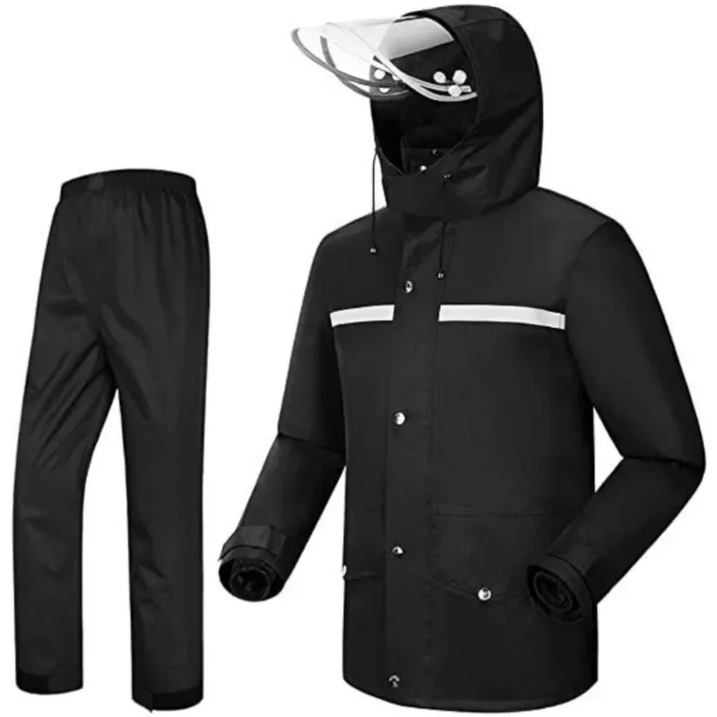 

Rain Suit Jacket & Trouser Suit Raincoat for Men & Women Outdoor All-Sport Waterproof Breathable Anti-storm