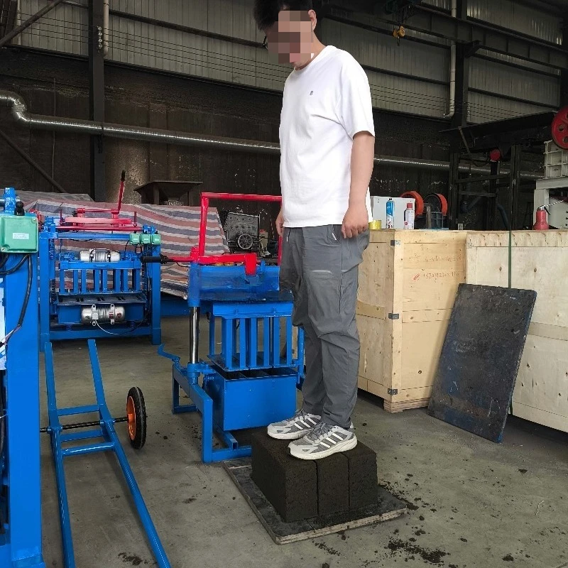 Interlocking Brick Block Making Machine Maker Machines Standard Small Manual Mobile Concrete Brick Making Machine Equipment
