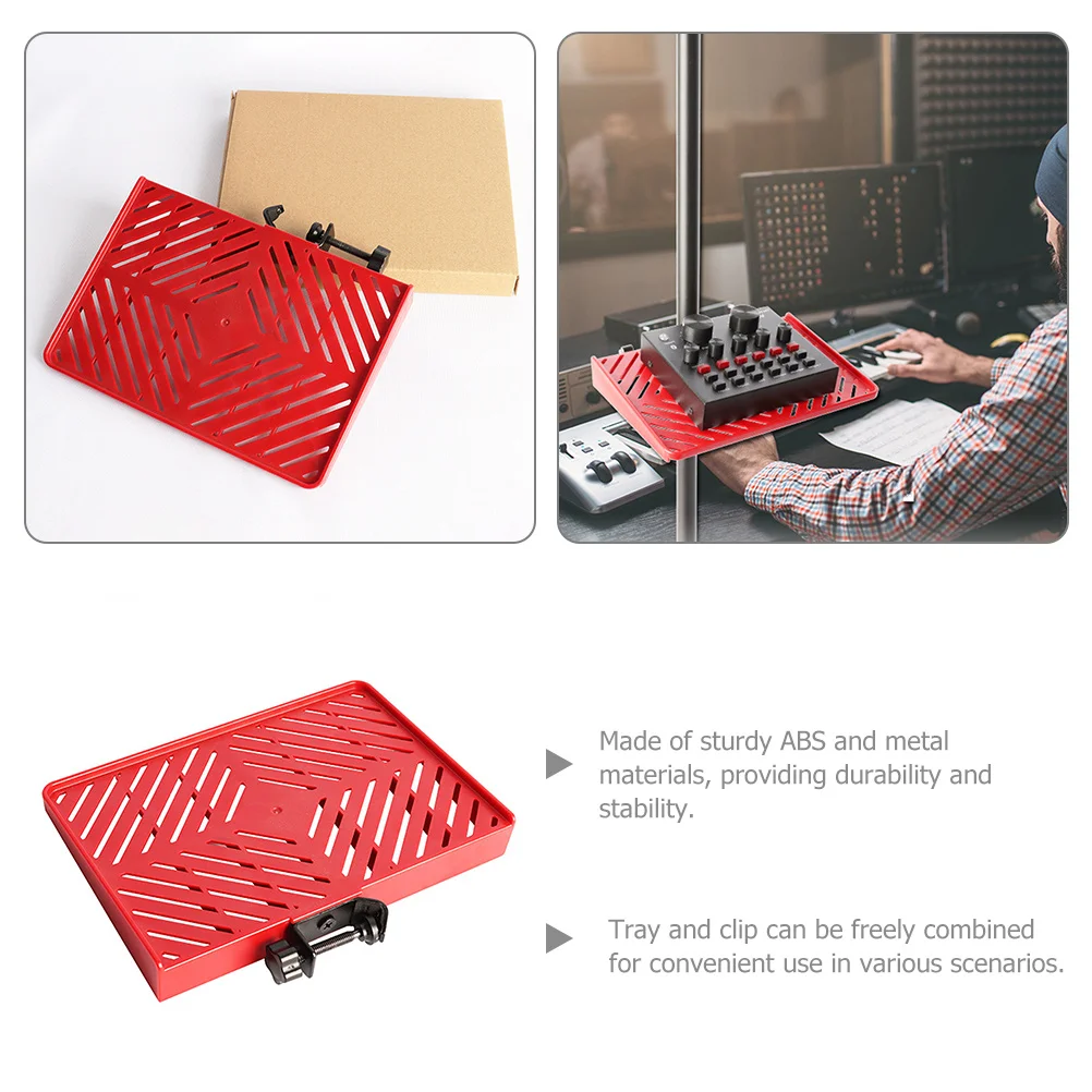 كارت الصوت صينية حامل الميكروفون حامل متعدد الوظائف المشبك على الرف لجهاز الهاتف البث المباشر Ktv الاستخدام في الهواء الطلق