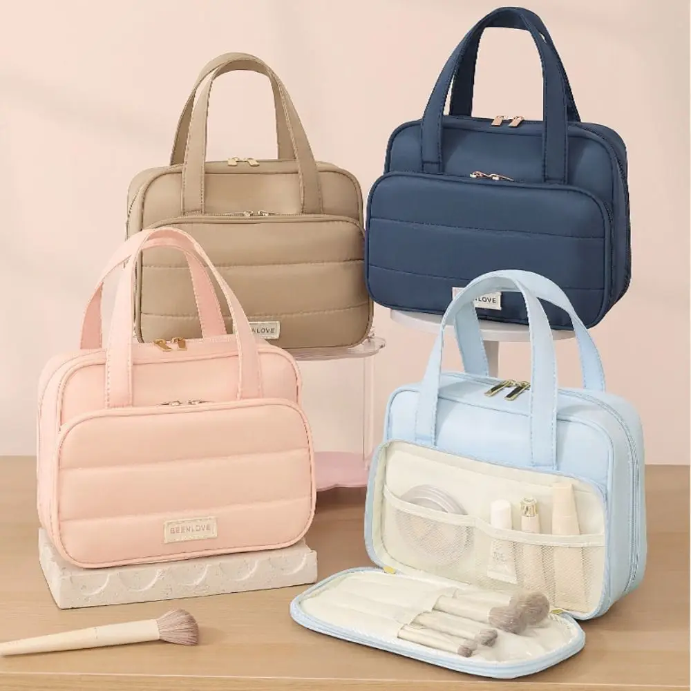 New Large Capacity Toiletry Bag Portable Multi-Layers Cosmetic Organizer Bag Durable Makeup Bag Outdoor