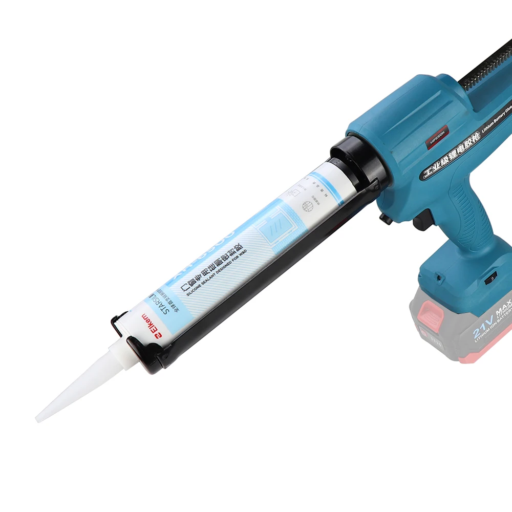 HIFESON 300ml Electric Caulking Gun Makita Battery Glue Gun Wireless Glass Adhesive Glue Seal Sealant Tool For 18V 21V 26V26V