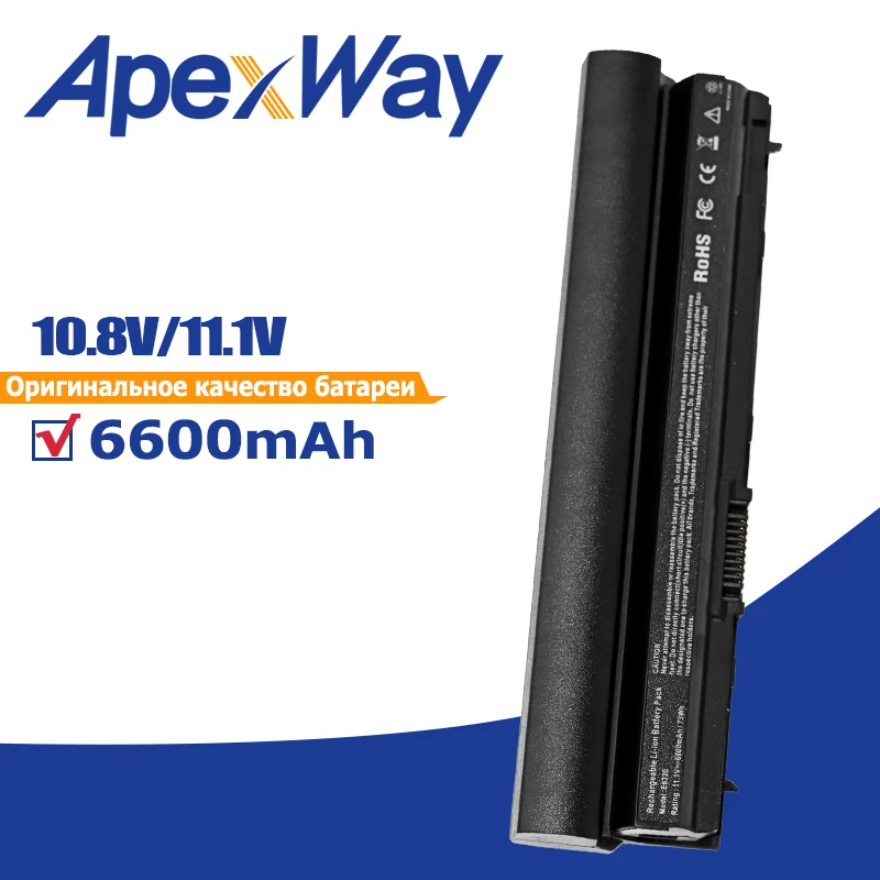 

Apexway RFJMW Laptop Battery for DELL Latitude E6320 E6330 E6220 E6230 E6120 FRR0G KJ321 K4CP5 J79X4 7FF1K 6600mAh 9 Cells 11.1V