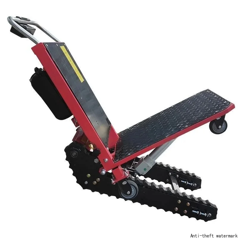 Silent Electric Stair Climbing Foldable Delivery Cart For Car Carrying & Appliances Platform Structure Crawler Design