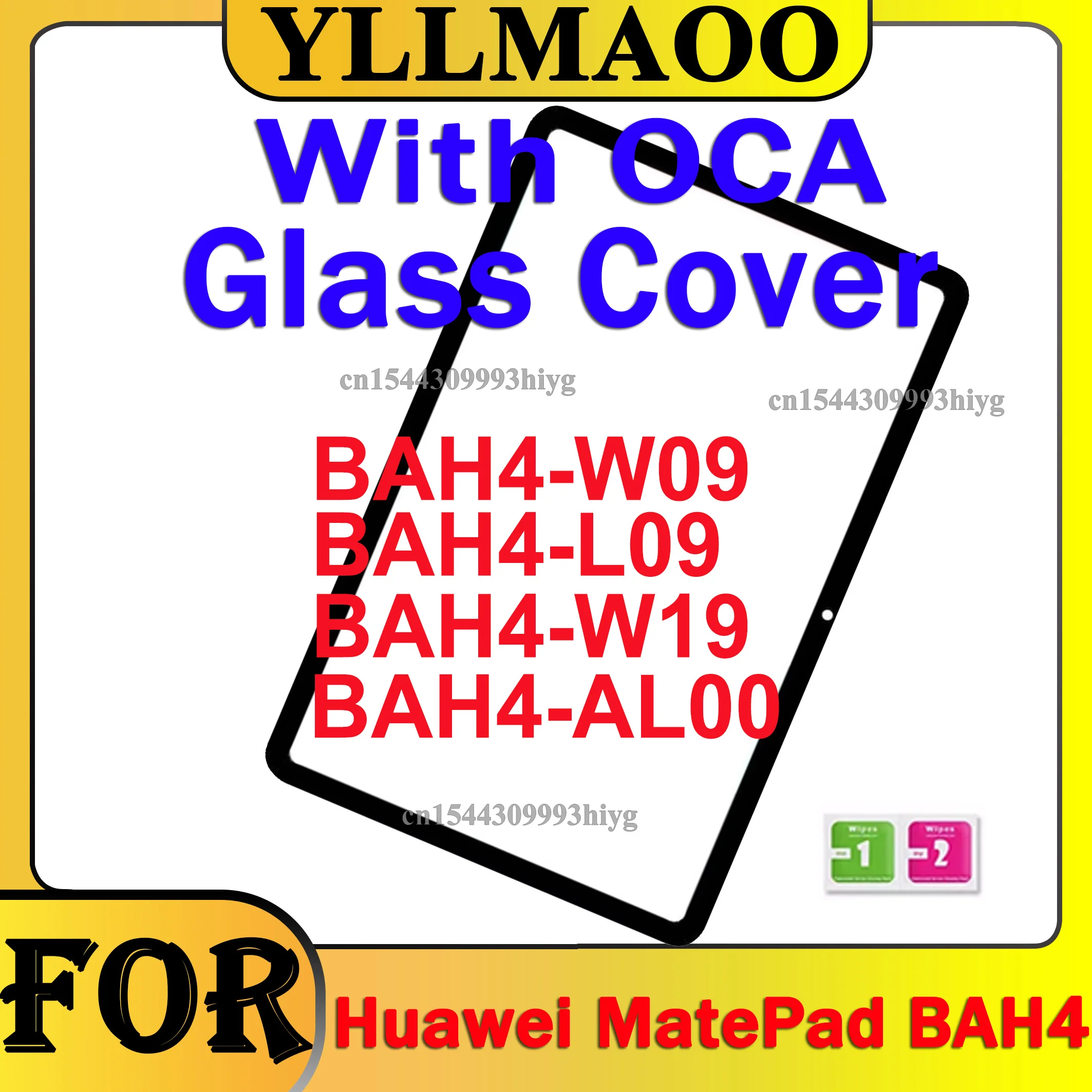 For HUAWEI MatePad 2022 BAH4-W09 BAH4-AL00 BAH4-W19 BAH4-L09 BAH4 Touch Screen Front Outer Glass Laminated OCA  Replacement