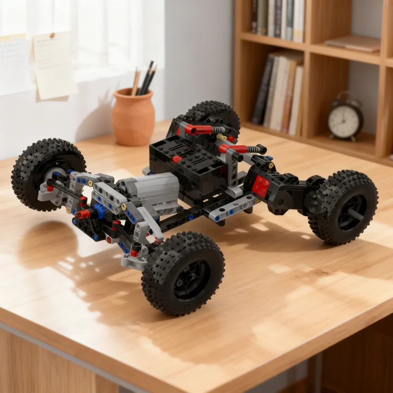 211 Uds. MOC RC trofeo camión chasis BuWizz 3 0 libros modelo técnico bloques de construcción arquitectura regalos de navidad juguete ladrillo