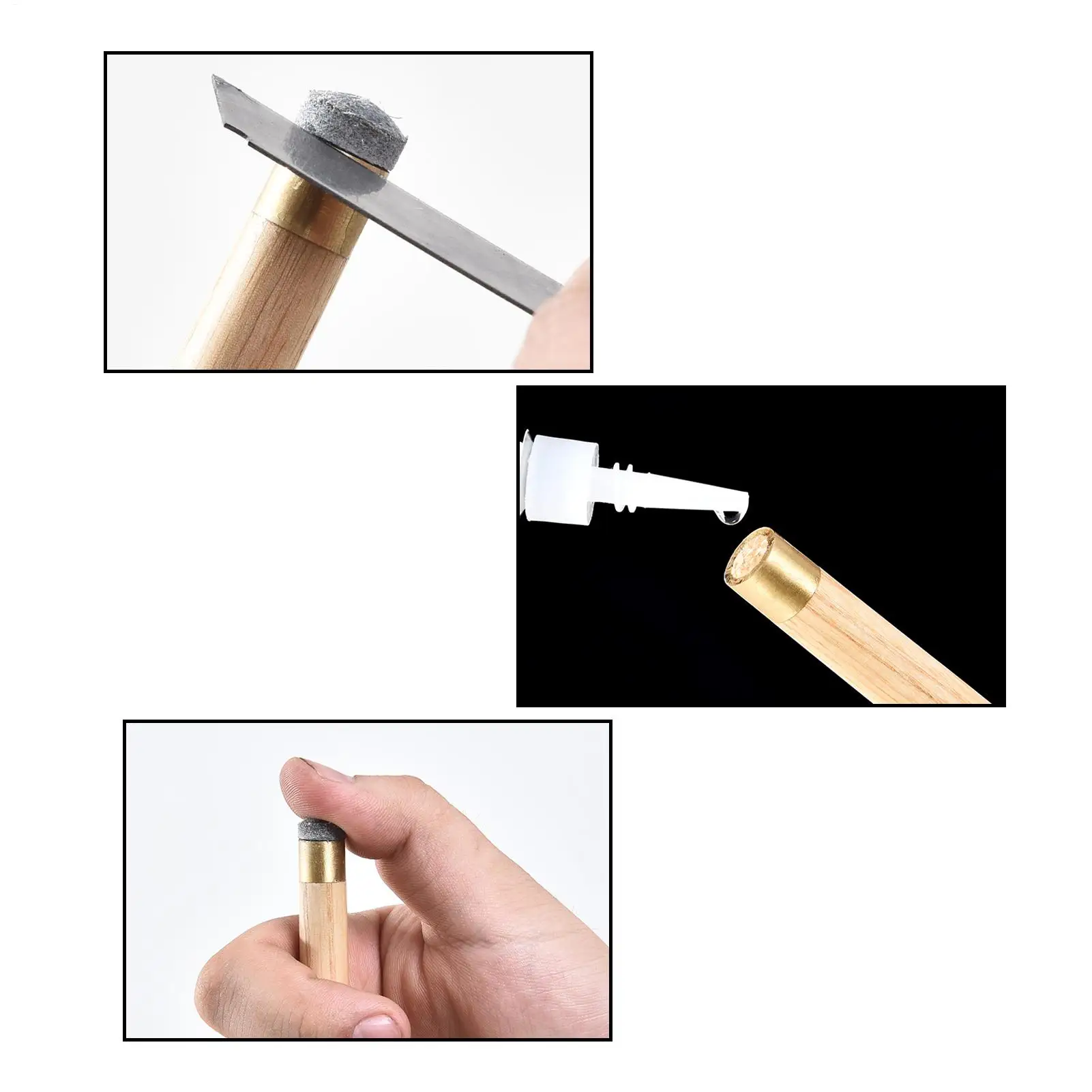 Cue Tip Glue For Pool Stick Cue Tip Repair Tool Billiard Cue Accessories Performance Stick Tips Quick-Drying Increased Friction view 5