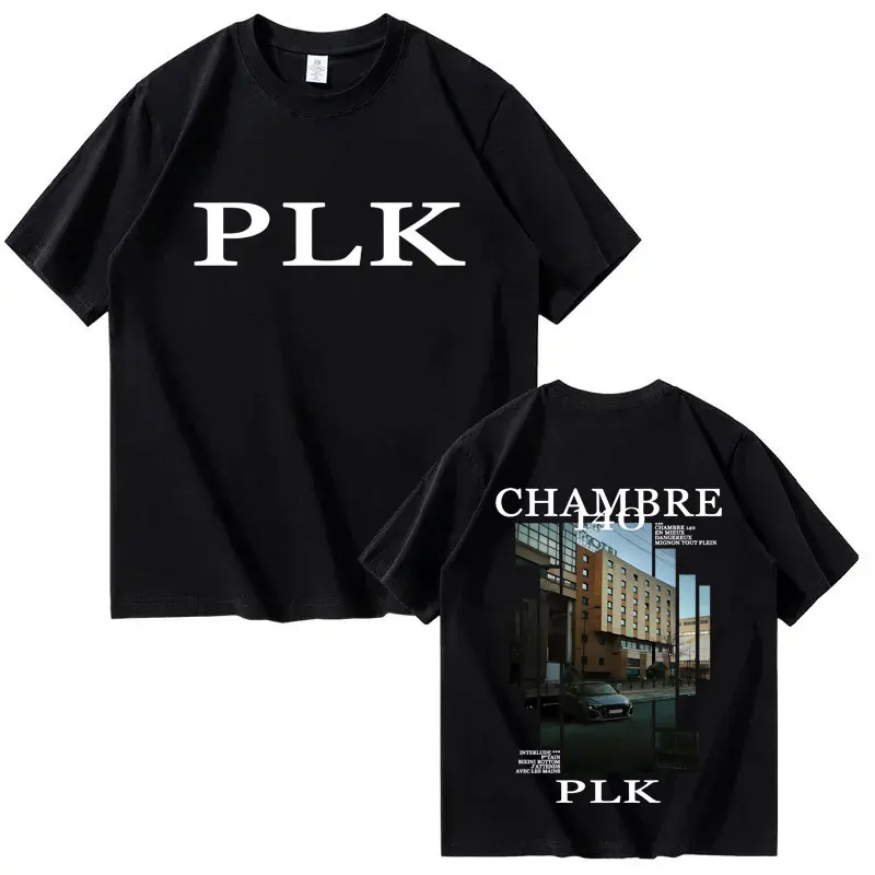 

Rapper PLK Chambre 140 Harajuku Album High Quality T-shirts Summer Mens Womens Crewneck Fashion Tshirts Oversized Tee Streetwear