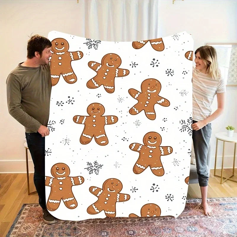 Cute Stacked Capybara Cartoon Repeat Pattern Flannel Throw Blanket,Hydrochoerus Funny Animal Blanket for Sofa Bed Decor