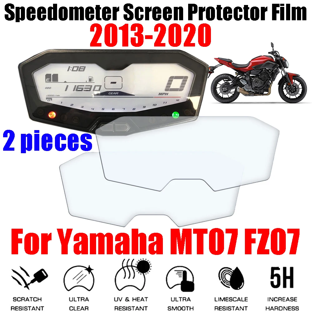 

For Yamaha MT07 MT-07 FZ07 FZ-07 2013 - 2020 Motorcycle Accessories Cluster Scratch Protection Film Dashboard Screen Protector