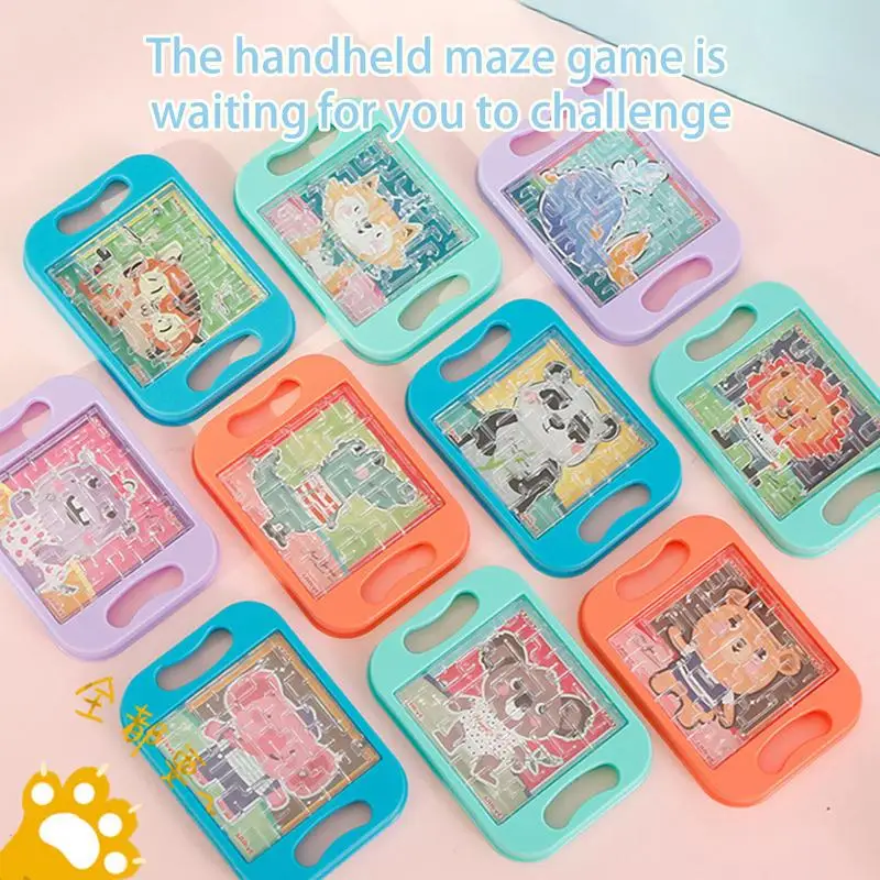 Hand Bead Maze Balance Maze Board Game Handheld Bead Puzzle Educational Party Favors Kids Teens Activity Board For Children's Da