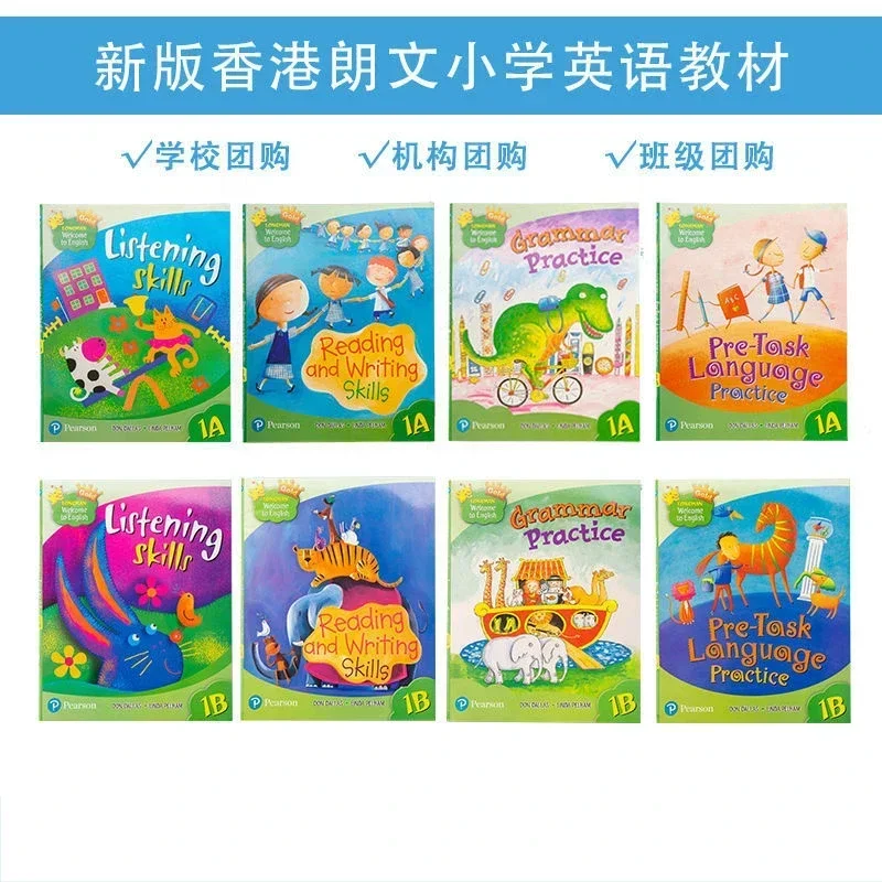 5 livro nova edição de hong kong longman escola primária inglês livro longman bem-vindo ao inglês livro de histórias educação brinquedos