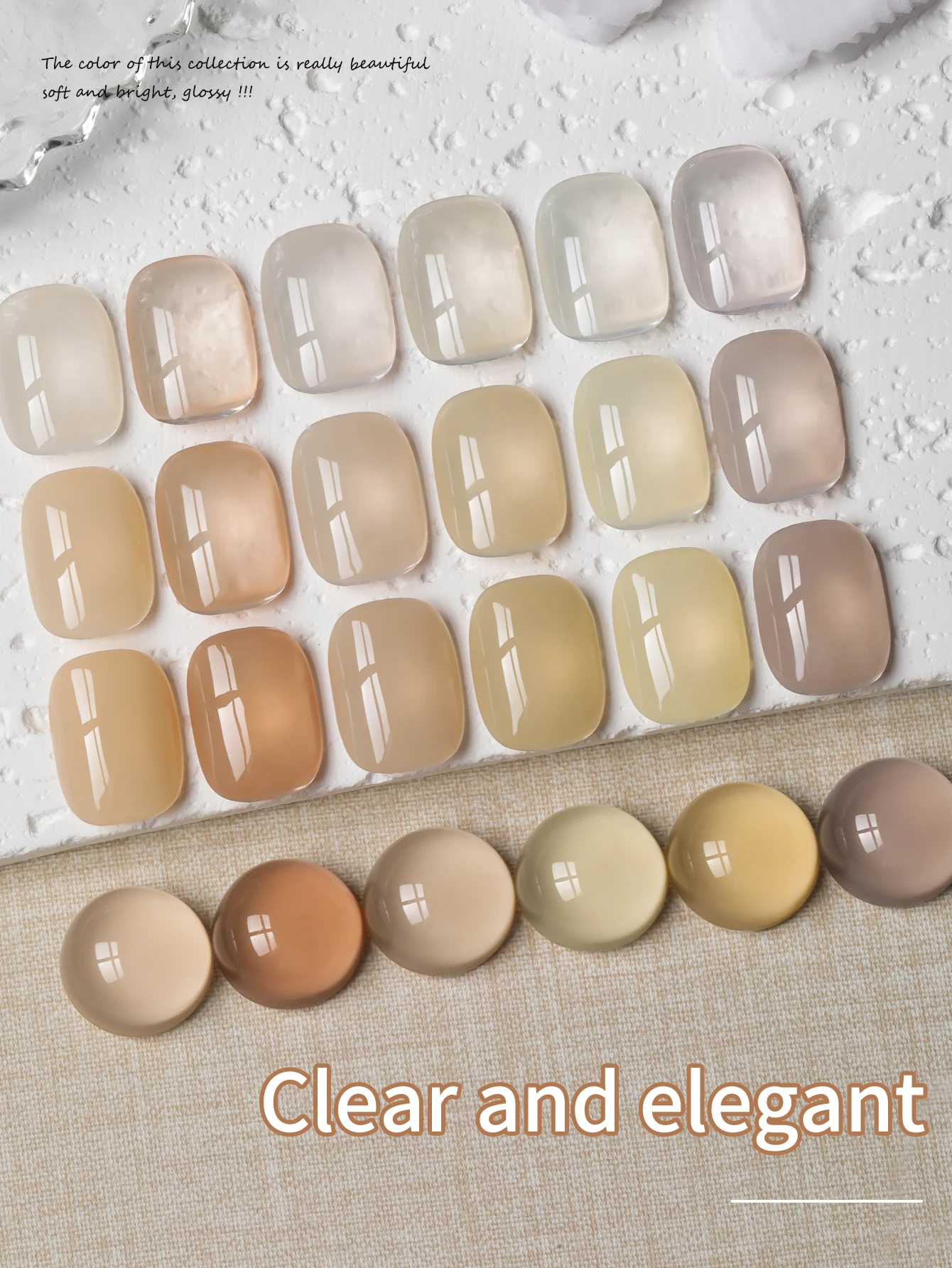 6 pièces 2025 ongles lumineux 6 couleurs ensemble 15ml nouveau vernis à ongles nu glacé à la mode Semi Permanent Dip UV LED Salon de manucure