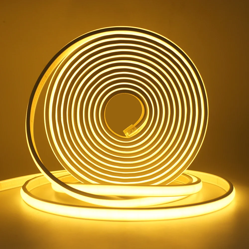 DC 12V 24V COB LED Strip Neon Light Dimmable 320LED/m Flexible Silicone Rope Lights Linear Lighting 1m 2m 5m 10m 15m 20m 50CM