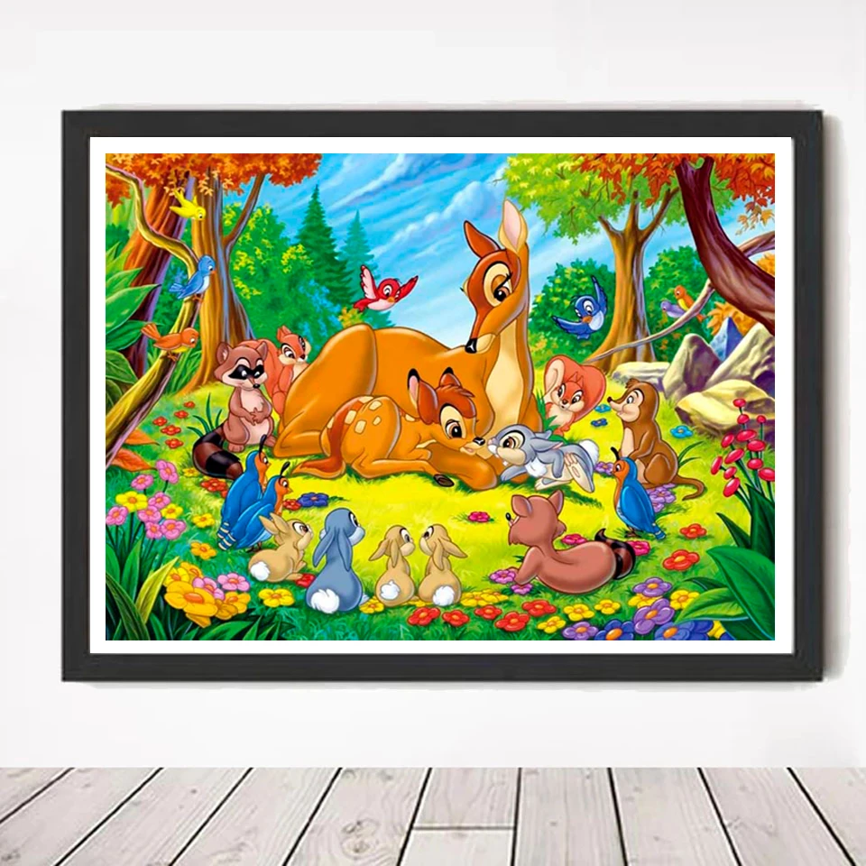 Набор для алмазной живописи AB из мультфильма «Бэмби»