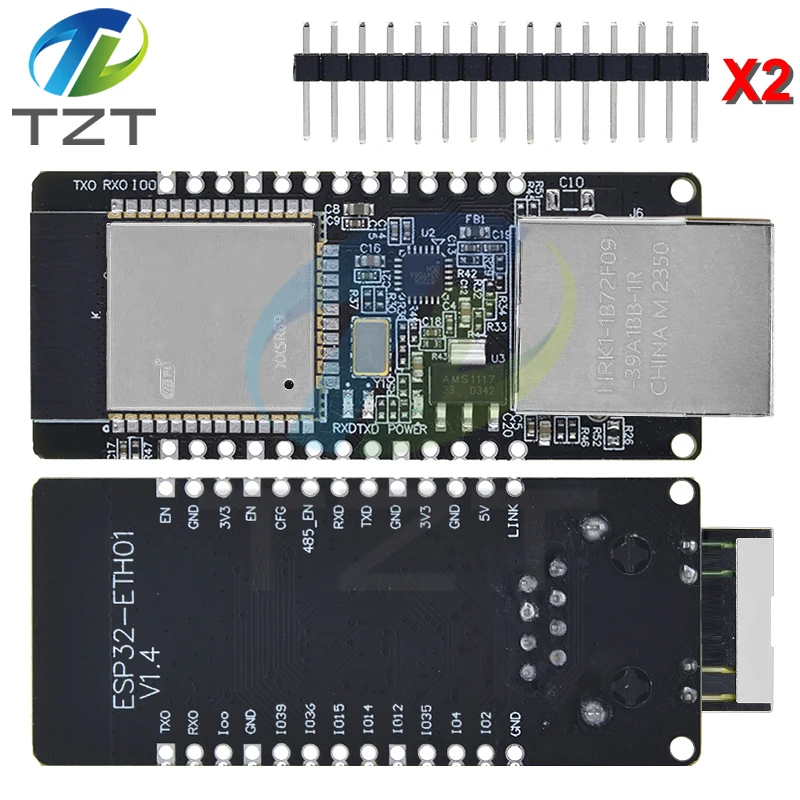 WT32-ETH01 Embedded Serial Port Networking Ethernet Bluetooth-compatible WIFI Combo Gateway MCU ESP32 Wireless Module Board