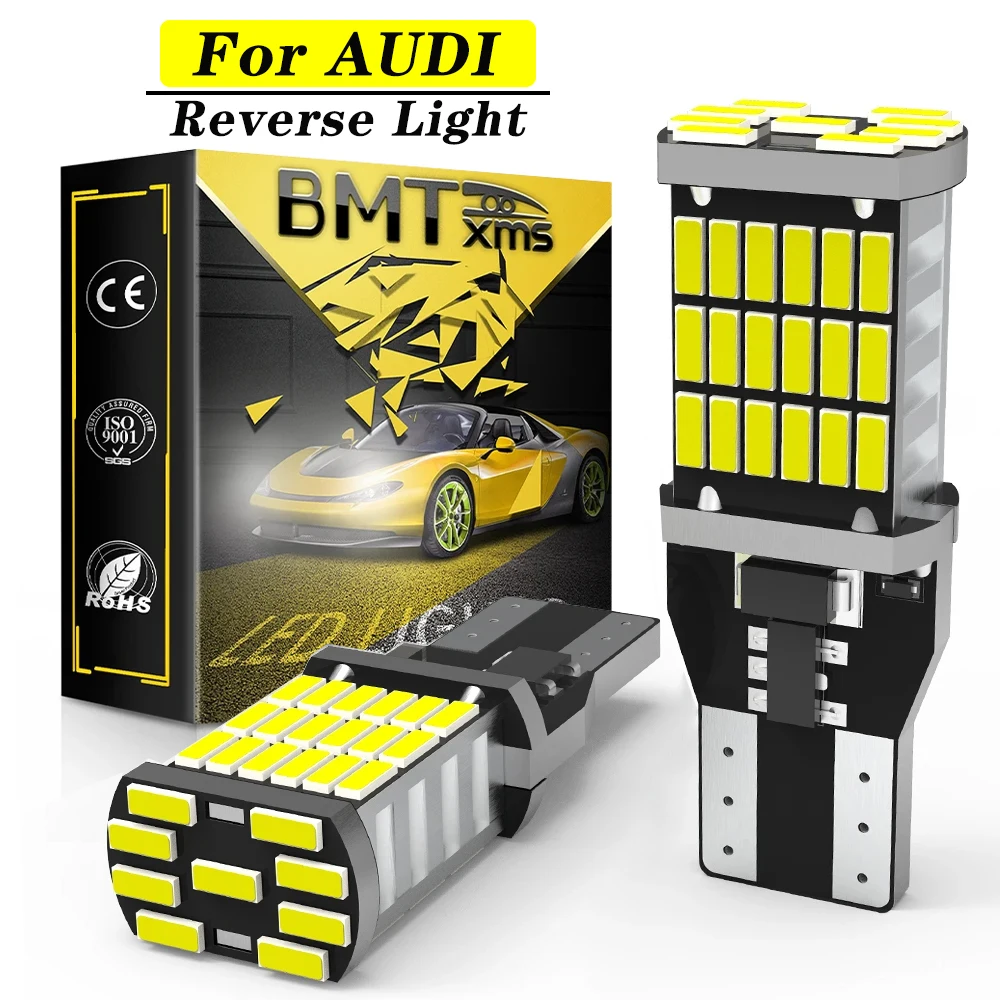 

BMTxms 2PCS W16W T15 921 Led Canbus Reverse Light Car BackUp Lamp For Audi For A1 8X1 8XK A3 8P A4 B9 B8 A5 8T A6 C7 C6 A8 4E Q3