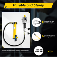 Hand Operated Hydraulic Crimping Tool Rotating 360° Wire Crimper Battery Lug Terminal Cable Crimping with 9 Pairs of Dies