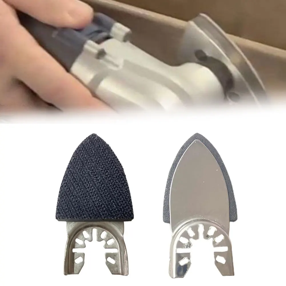 1/2pcs Triangular Sand Disc 38*86mm Oscillating Tool Sanding Disc Sanding Finger Pad Triangle For Sanding Woods