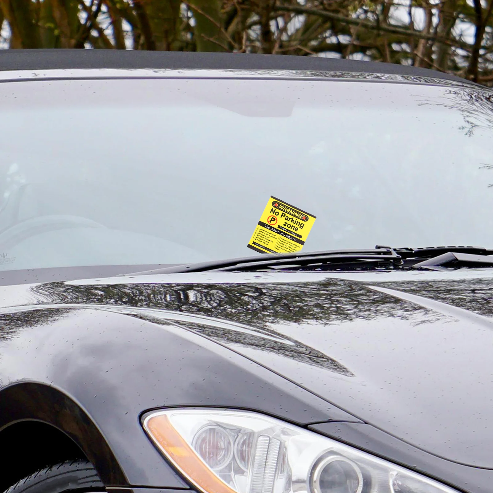 200 Vellen Parkeerovertreding Sticker Geen Zelfklevende Zone Stickers Veiligheidswaarschuwingen