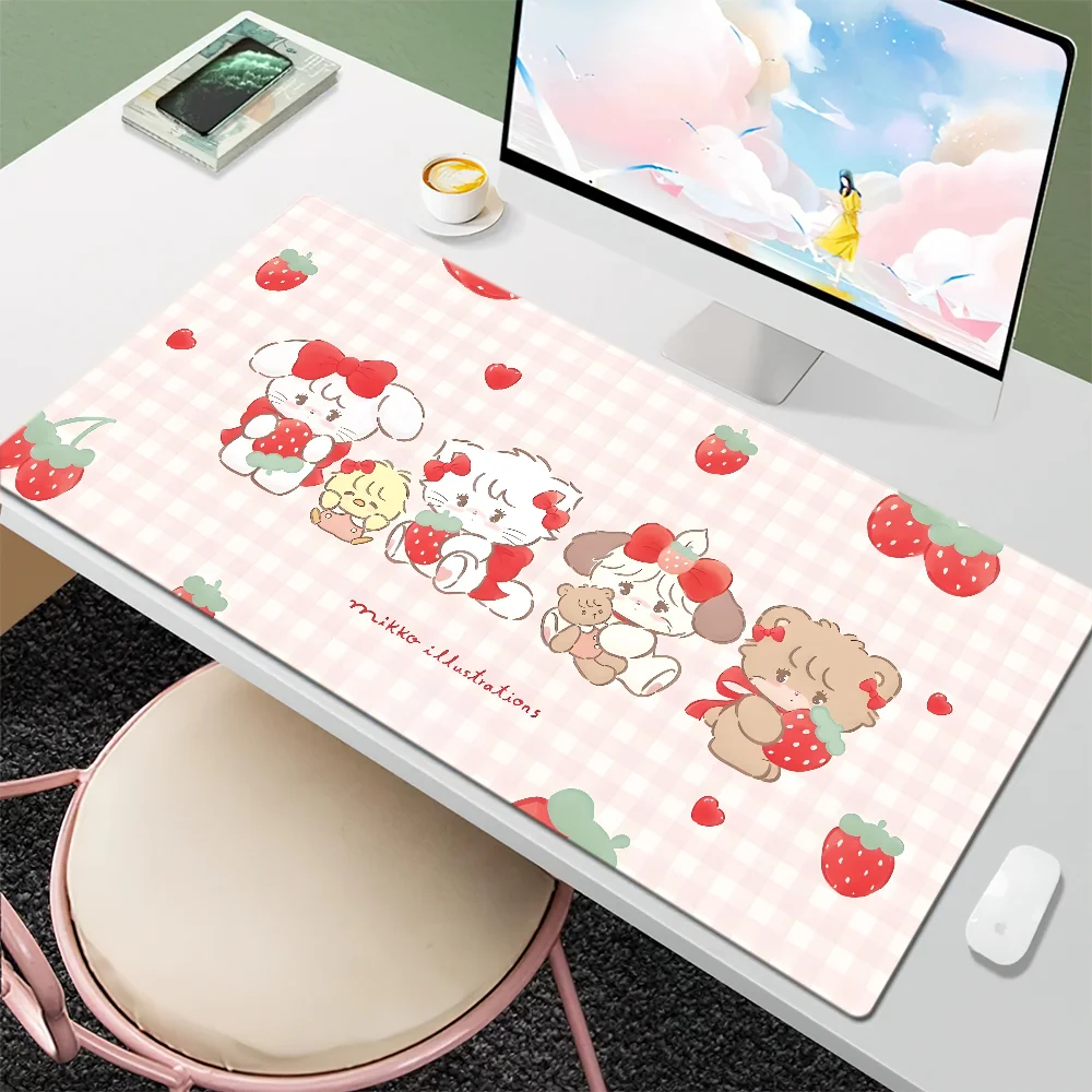 Mouse Pad M-Mikko Keyboard Ergonomic Office Rubber Cute Cartoon PC Non-slip Anti-fray Home Custom Best Price Large Desk Mat