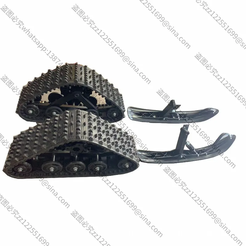 Suitable for DIY Four-wheel ATV, Go-kart Four-wheel Snowmobile Sled Board Track Wheel Triangular Track Wheel
