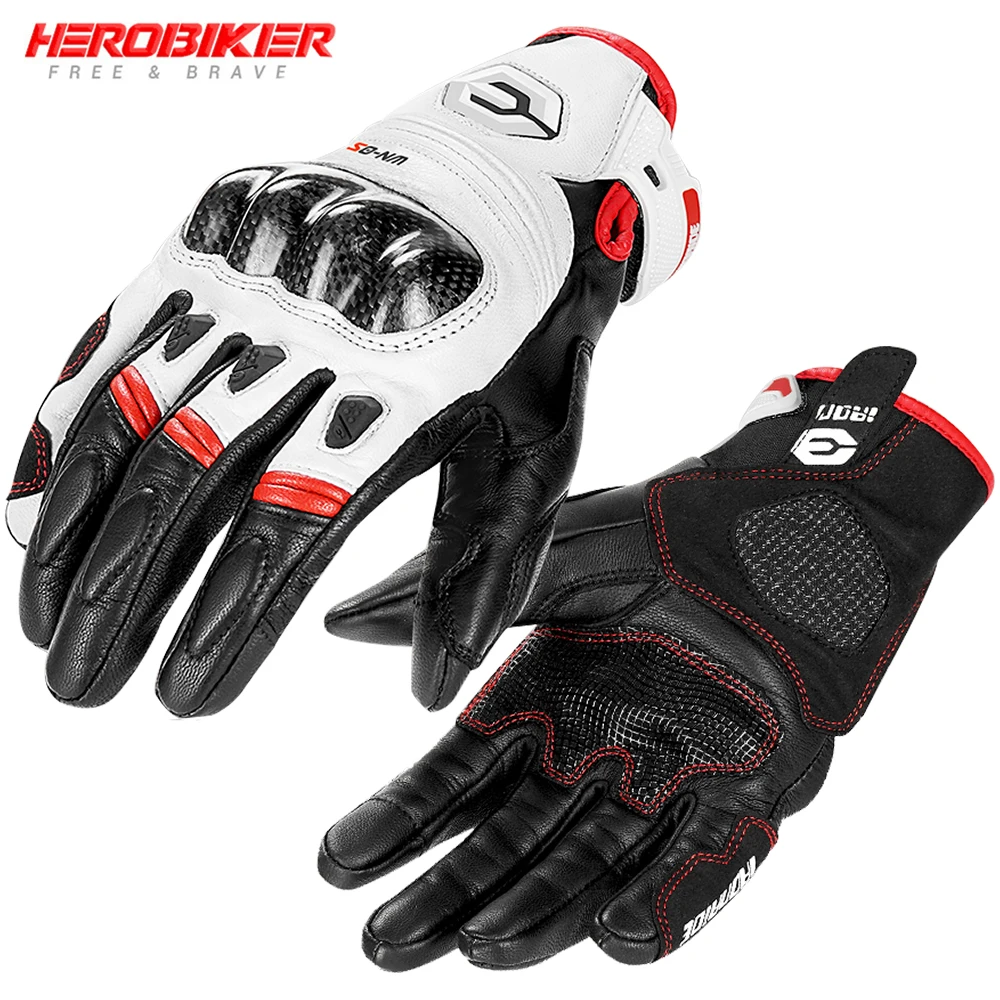 

Motorcycle Gloves All Season Anti Slip Breathable Motocross Leather Gloves Anti Fall And Anti-collision Motorcycle Riding Gloves