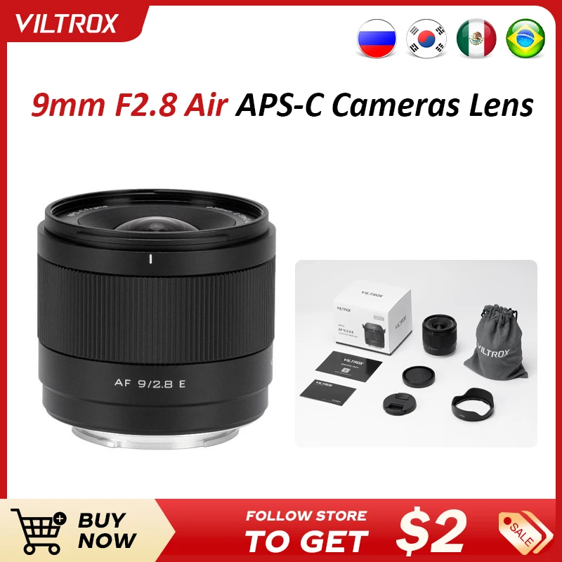 

Viltrox 9 мм F2.8 Air Auto Focus сверхширокий APS-C для Sony E-Mount ZV-E10 ZV-E10II A6400 Nikon Z-Mount Z30 Z6III