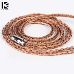KBEAR Show-B 24 Core 5N OFC Upgrade Earphone Cable With 336 Strands Wired Headphone Earbuds 2.5/3.5/4.4mm Plug Music Sports Lark