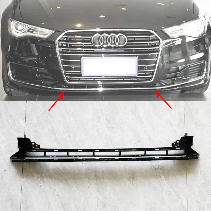 2016-2018 für Audi A6 C7 PA Mitte der Frontstoßstange Unterer Kühlergrill Frontstoßstange Unteres Lüftungsgitter Sportversion Unteres Kühlergrillnetz