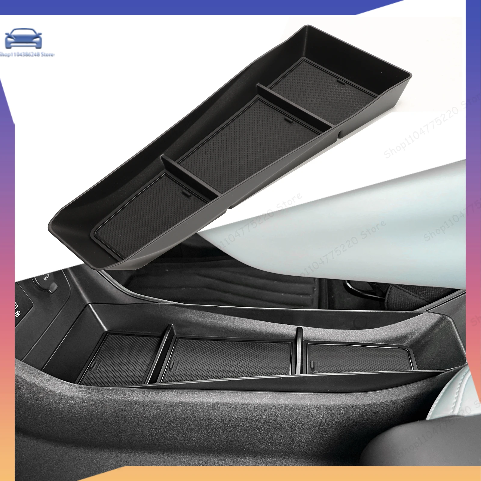 For BYD SEAGULL Center Console Storage Tray Car Central Lower Layer Box Organizer Accessories Tidying