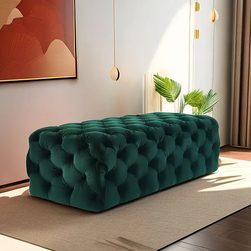 Nordic Minimalist Stools Modern Bench Living Room Furniture Footstool Doorway Shoe Changing Stool Creative Bedroom Bed End Stool