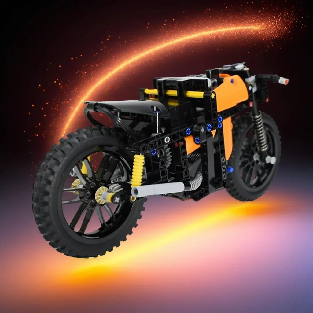 

340 шт. быстрый мотоцикл 30 км/ч Buwizz 20 Powered Self- Custom MOC diy образовательная модель строительные блоки игрушки на день рождения подарок