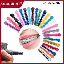 1040PCS/Bag Dental Orthodontic Elastic Ligature Ties Bands for Teeth Braces Colourful Rubber Ring Dentistry Ortho Treatment Tool