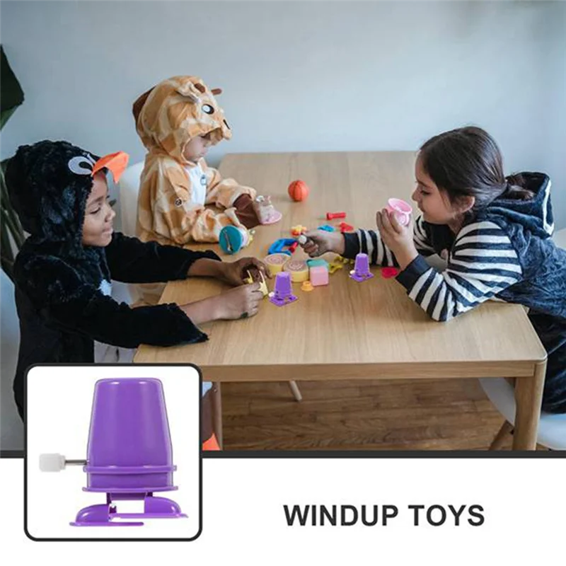 AINY-60PCS Robot con patas de relojería para niños, mecanismo de movimiento de cuerda, juguete de movimiento para niños deportivos