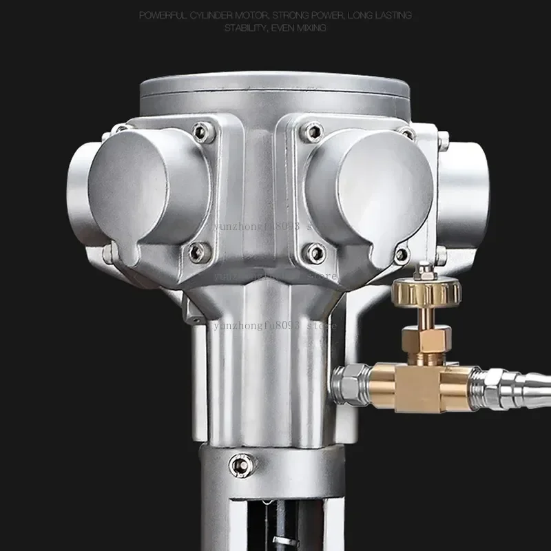 5 Gallon 60L Industrial Pneumatic Mixer, Paint Ink Glue Liquid Air Agitator, 50-2800RPM Adjustable Air Stirrer