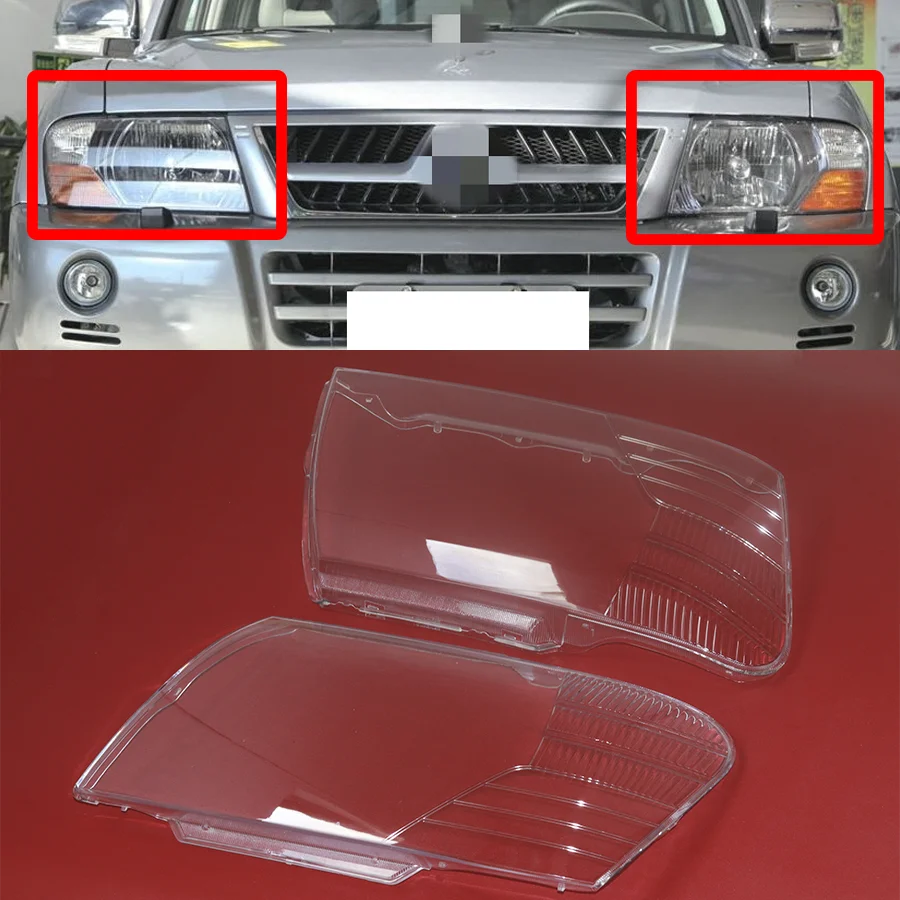 

1 шт. автомобильный передний левый/правый прозрачный корпус абажур фары стеклянная крышка лампы для Mitsubishi Pajero V73/V75/V77 2003-2011