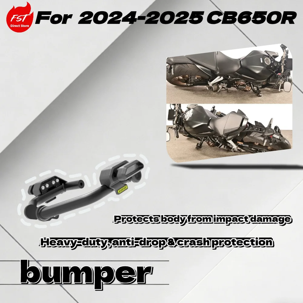 

For 2024-2025 CB650R EClutch Reinforced Crash Bar Anti-fall Slider Bumper Guard Modified Accessories