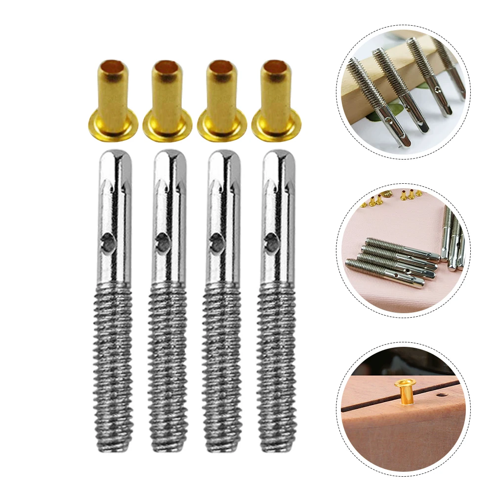 

8 set 8 Sets Piano Tuning Pins Screws Durable Steel Guitar Violin Ukulele String Instruments Accessories Parts Piano Pegs Tools