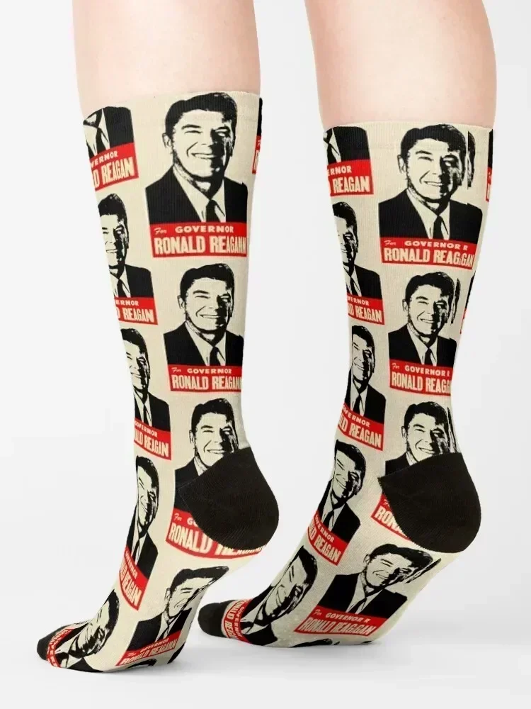 Reagan For Governor Socks basketball Sports christmas gifts Stockings compression Socks Men Women's